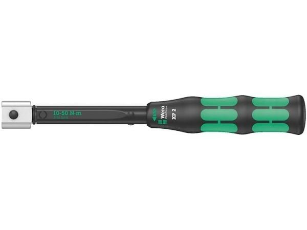 Wera Click-Torque XP 2, Skrallenøkkel, Ft-lb, Nm, Mekanisk, 10 - 50 Nm, 2%, Svart, Grønn
