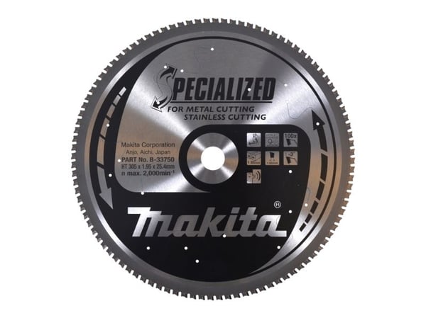 Makita Specialized, Metall, 30,5 cm, 2,54 cm, 2000 RPM, 1,95 mm, Makita