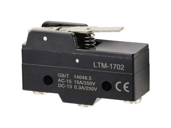 TRU COMPONENTS TC-9201364 Mikrokytkin 250 V/AC 15 A 1 x On/(On) Painike 1 kpl
