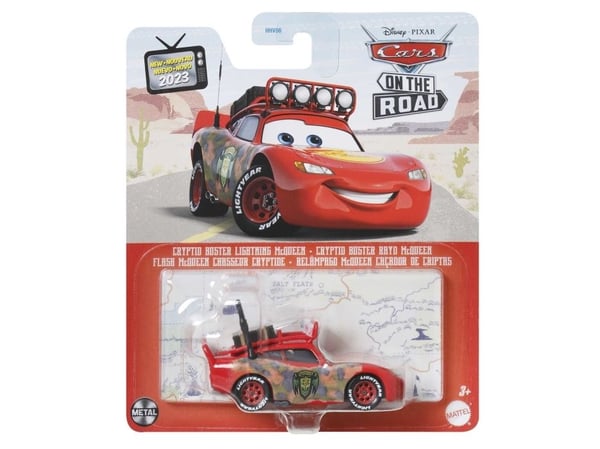Disney Pixar Cars Disney and Pixar Cars On the Road Cryptid Buster Lightning McQueen, Bil, 3 år, Rød