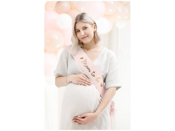 Mom to be-sjal/sjalett, rosa