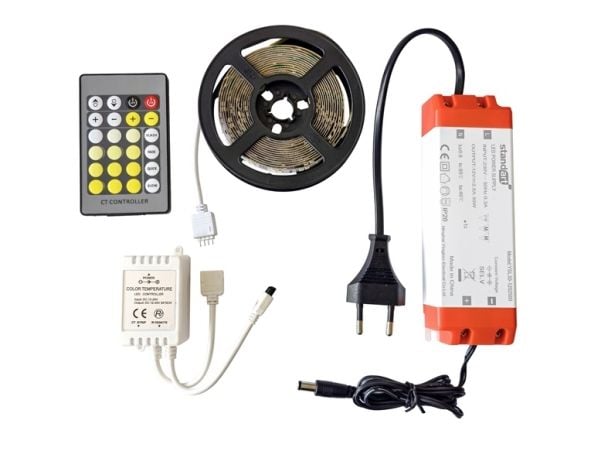 Standard LED-listesett 9,3W/m 3M Cct-T Ip20 12V