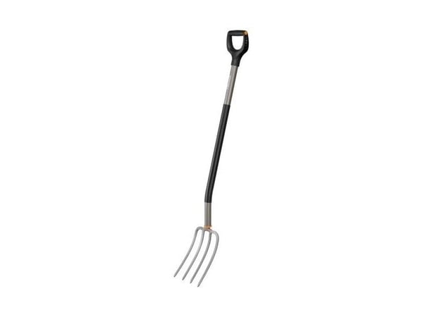 Fiskars ergonomisk trädgårdsgaffel (platta tänder)