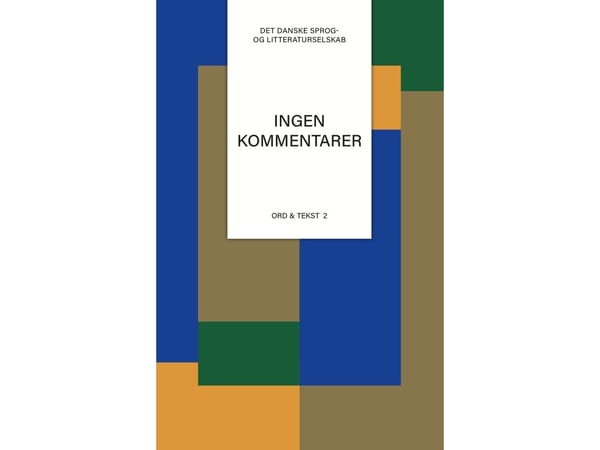 Ei kommentteja | Toimittaneet Jeppe Barnwell, Simon Skovgaard Boeck & Karen Skovgaard-Petersen | Kieli: Tanska