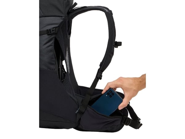 VAUDE Brenta 30, Innvendig ramme, Topp, Bakre polstring, Turgåing, Sort, Voksen
