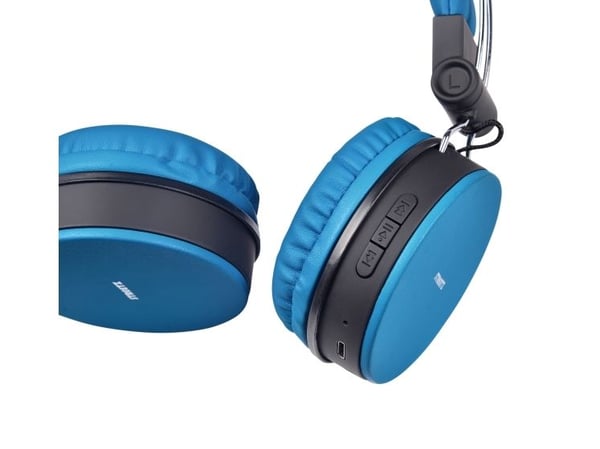 Streetz BT-kuulokemikrofoni, kokoon taittuva, on-ear, 3,5mm, sininen, Langallinen & langaton, Puhelut/Musiikki, 20 - 20000 Hz, 184 g, Kuulokkeet, V...