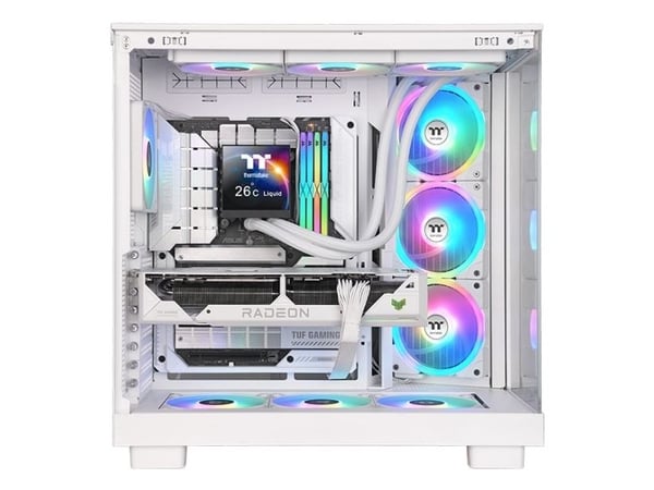 Thermaltake MAGFloe 360 Ultra ARGB, Alt-i-ett væskekjøler, 12 cm, 500 RPM, 2000 RPM, Hvit