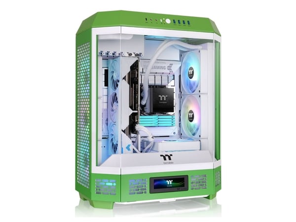 Thermaltake The Tower 600, Midi Tower, PC, Grønn, ATX, Micro ATX, Mini-ITX, SPCC, Herdet glass, Spilling