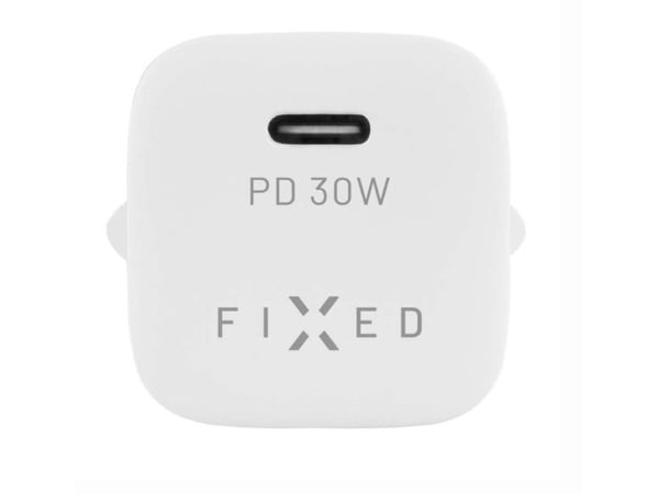 FIXED Mini PD 30 - Strömadapter - 30 Watt - 3 A - PD 3.0 (24 pin USB-C) - vit
