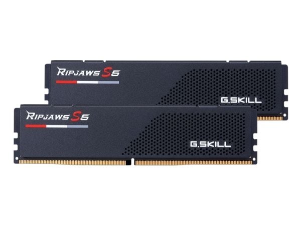 G.Skill Ripjaws S5 - DDR5 - sett - 128 GB: 2 x 64 GB - DIMM 288-pin lav profil - 6000 MT/s / PC5-48000 - CL34 - 1.35 V - ikke-bufret - ikke-ECC - m...