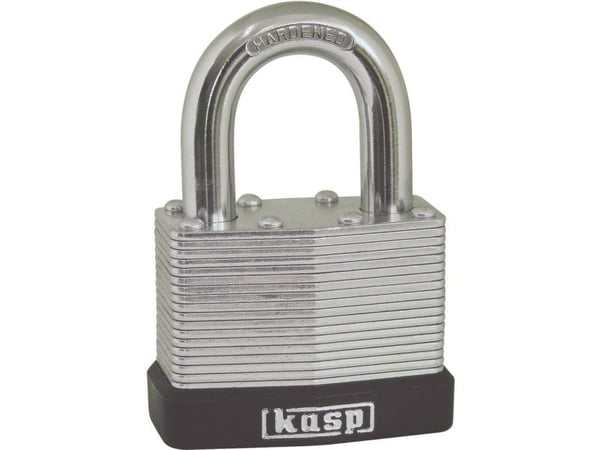 Kasp K13050A1 hengelås 50 mm identisk sølv nøkkellås