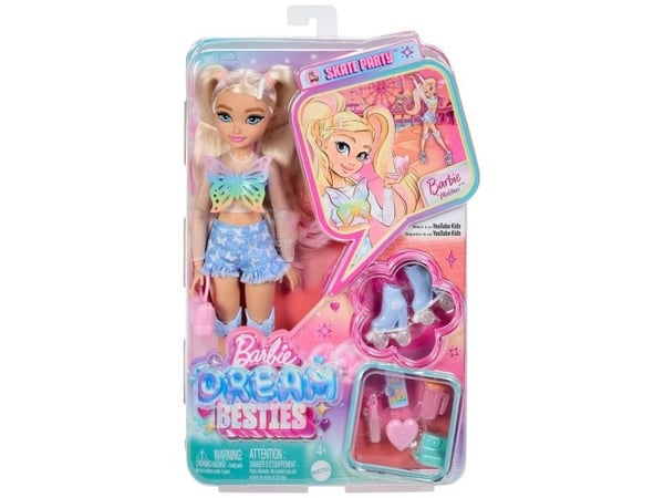 Barbie Besties mote-dukke på rulleskøyter JFX96