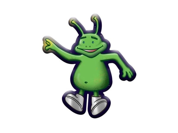 Alien folieballon, 67 x 75 cm