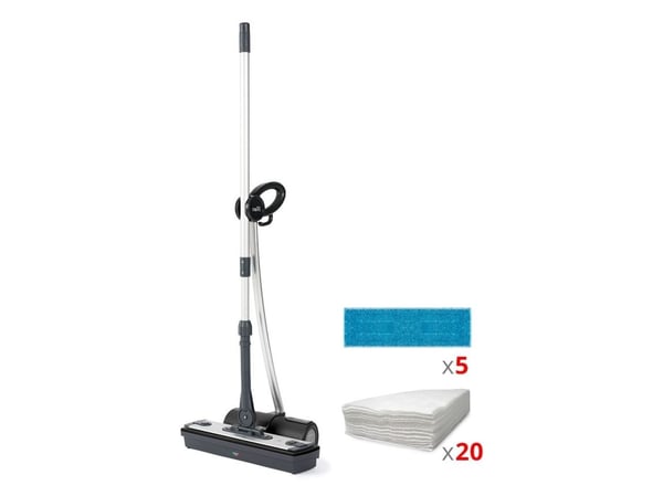 Polti Moppy Black Premium - Elektrisk mopp/damprenser - stav
