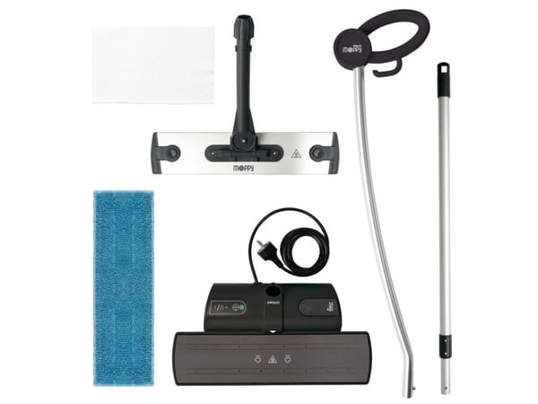 Polti Moppy Black Premium - Elektrisk mopp/damprenser - stav