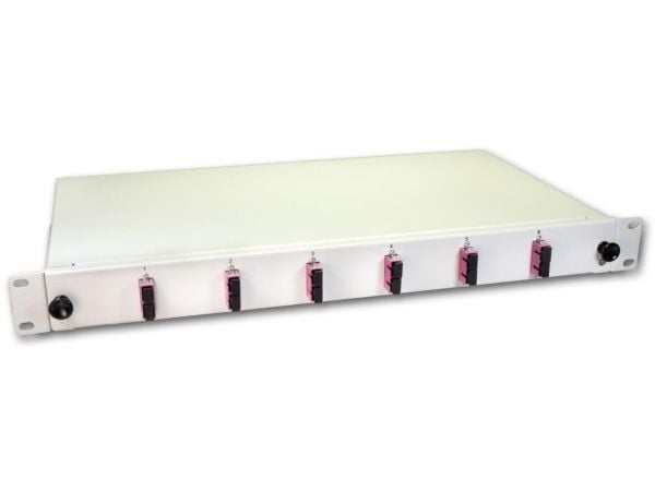Lightwin SPBOX 12G50 OM4 SC, Grå, Metall, 480 mm, 257 mm, 43,2 mm