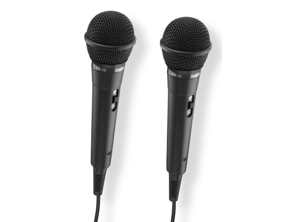 Hama Karaoke, Karaokemikrofon, -75 dB, 100 - 10000 Hz, 600 O, Énveis, Koblet med ledninger (ikke trådløs)