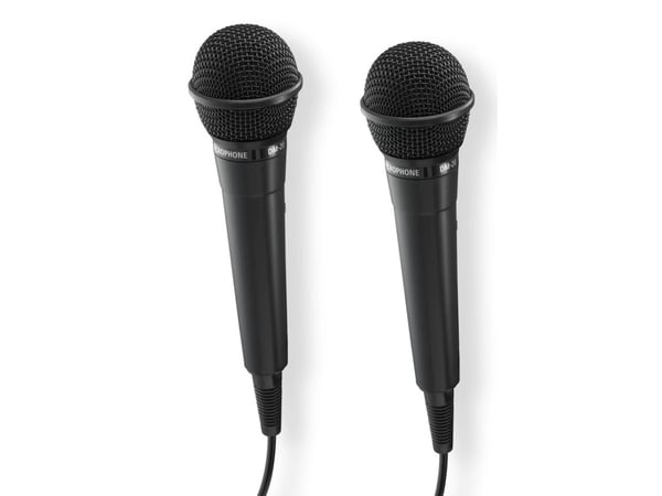 Hama Karaoke, Karaokemikrofon, -75 dB, 100 - 10000 Hz, 600 O, Énveis, Koblet med ledninger (ikke trådløs)