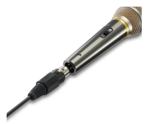 Hama Vocal Pro, Dynamisk mikrofon, -71 dB, 100 - 10000 Hz, 600 O, Énveis, Koblet med ledninger (ikke trådløs)