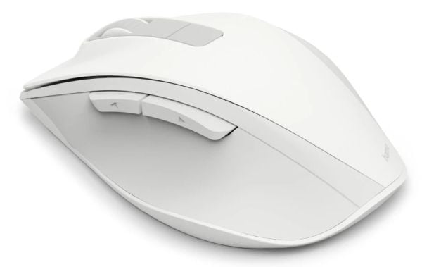 Hama WM-500 - Mus - ergonomisk - silent, rechargable battery - høyrehendt - optisk - 6 knapper - trådløs - 2.4 GHz - USB trådløs mottaker - hvit - ...