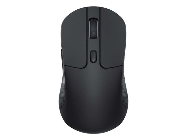 Keychron M3 - Mus - ergonomisk - optisk - 5 knapper - trådløs, kablet - 2.4 GHz, Bluetooth 5.3, USB-C - svart