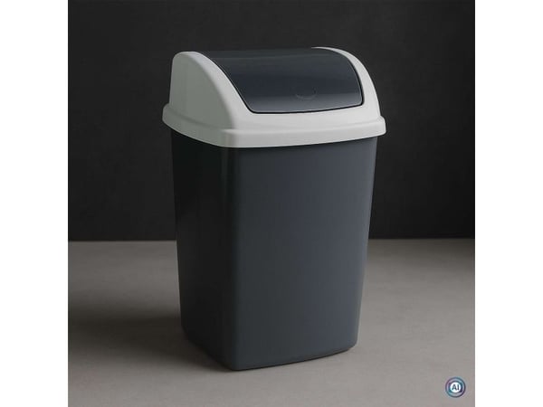 MAUL 9520587, 5 l, Rektangulær, Plast, Polypropylen (PP), Mørkegrå, Hvit, Manuell, Plast