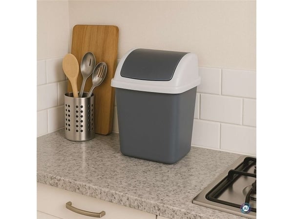 MAUL 9520587, 5 l, Rektangulær, Plast, Polypropylen (PP), Mørkegrå, Hvit, Manuell, Plast