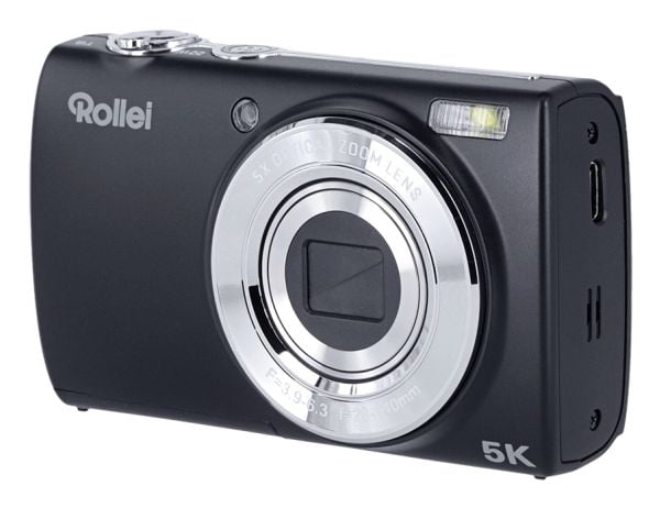 Rollei Powerflex Compact, 64 MP, 9248 x 6936 piksler, 5x, 5K Ultra HD, berøringsskjerm, svart