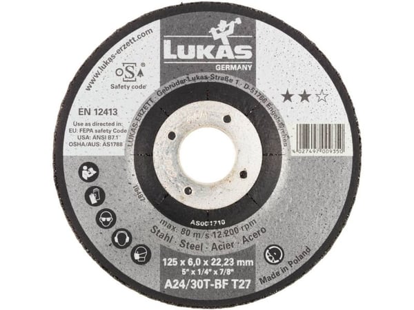 LUKAS-ERZETT AS001811V9802 T27 slipeskive 230x6,0x22,23 230 mm (10 stk.)