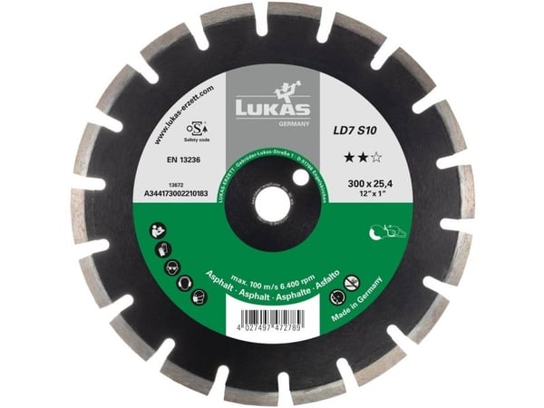 LUKAS-ERZETT A344174502210283 diamantskæreskive Diamant LD7 S10 450x25,40x10 1 stk