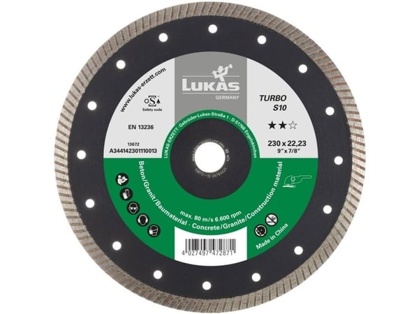 LUKAS-ERZETT A344141251110013 DiamantTURBO S10 125 diamant kappeskive 1 stk