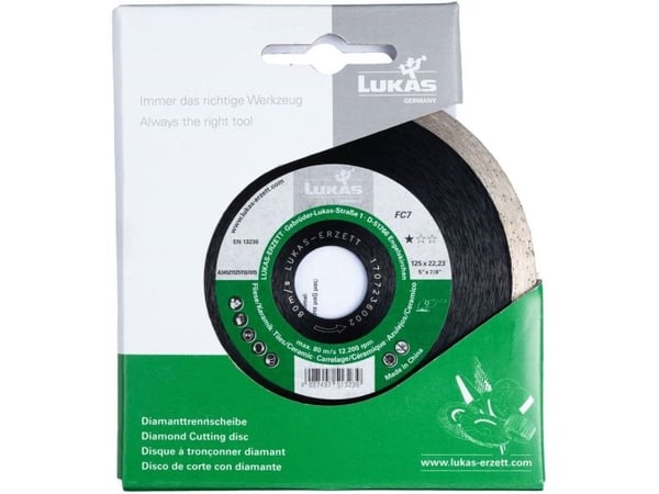LUKAS-ERZETT A345212301107015 diamantskive DiamantFC7 230x22,23x7 1 stk