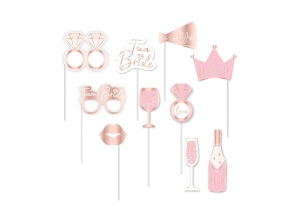 Bride to be fotosæt, rose gold