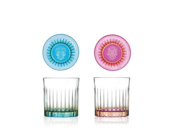 RCR sett med glass med skalle 360 ml 6 stk.