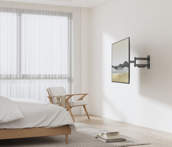myWall H 25-1, 94 cm (37"), 177,8 cm (70"), 600 x 400 mm, -20 - 10°, -3°, Sort