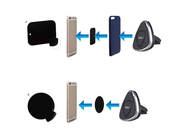 Tellur TLL171031, Mobiltelefon/smarttelefon, Passiv holder, Bil, Sort