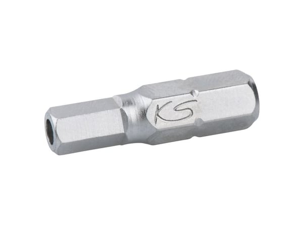 KS Tools 911.2961, Hex (metrisk), Nickel, DIN 3126, ISO 1173 - C 6,3, 25 mm, 5 g, 25,4 / 4 mm (1 / 4")