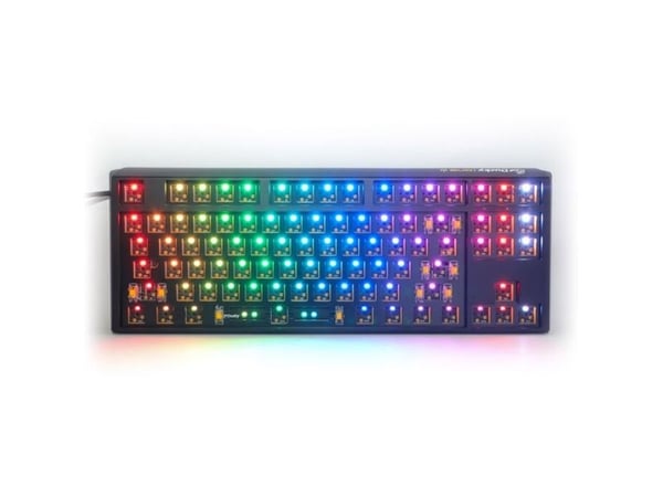 Ducky One 3 Hot-Swap Barebone TKL, 80%, Koblet med ledninger (ikke trådløs), USB, Mekanisk nøkkelbryter, RGB LED, Sort