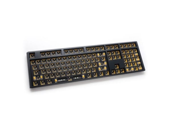 Ducky One 3 Hot-Swap Barebone, Full størrelse (100 og), Koblet med ledninger (ikke trådløs), USB, Mekanisk nøkkelbryter, RGB LED, Sort