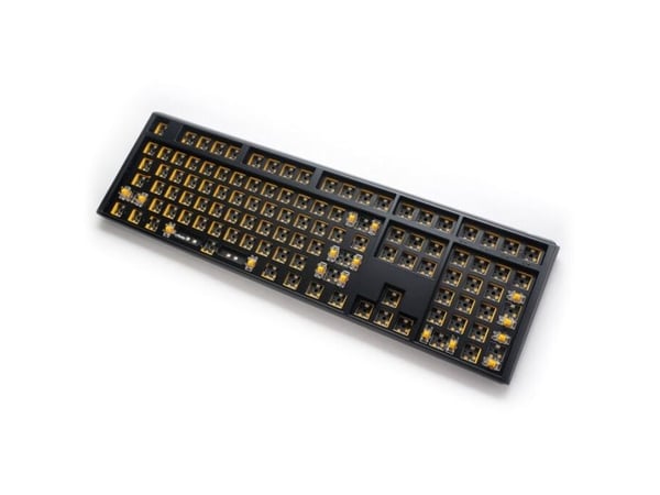 Ducky One 3 Hot-Swap Barebone, Full størrelse (100 og), Koblet med ledninger (ikke trådløs), USB, Mekanisk nøkkelbryter, RGB LED, Sort