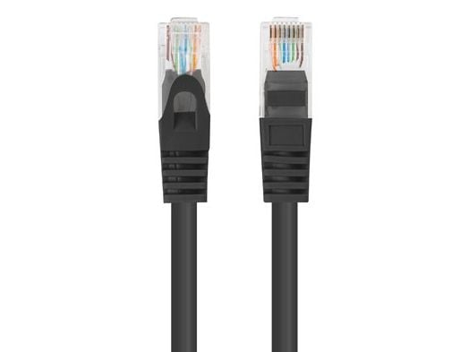 PATCHCORD CAT.6 UTP 0.25M MUSTA FLUKE LÄPÄISSYT LANBERG 10-PACK 10-PACK