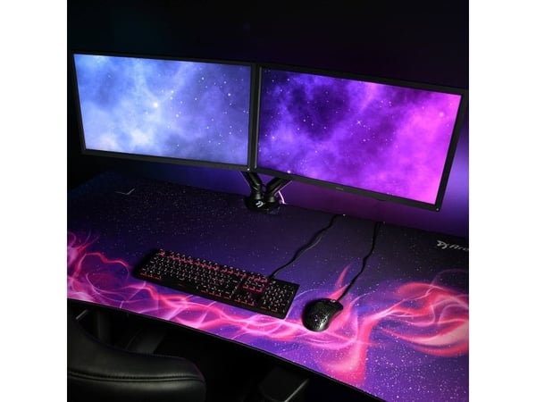 Arozzi Arena Gaming Desk - Large - Purple Galaxy