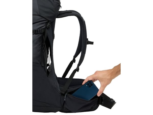 VAUDE Brenta 36+6, Innvendig ramme, Topp, Bakre polstring, Turgåing, Sort, Voksen