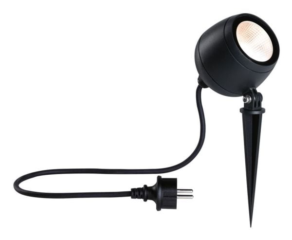 Paulmann Kikolo, Spotbelysning, Sort, Aluminium, Plast, Områdebelysning, Skyggebelysning, Trebelysning, Wall lighting, II, IP65