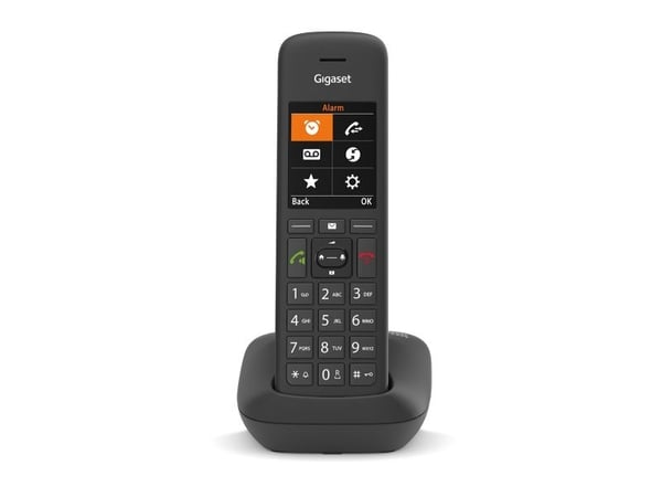 Gigaset C575HX, DECT-puhelin, Johdoton puhelin, Kaiutinpuhelin, 200 entries, Soittajan tunnistus, musta