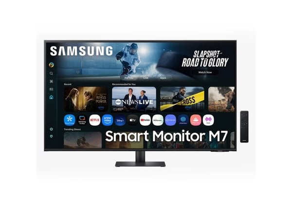 Samsung S43FM702UU - M70F Series - LED-skjerm - Smart - 43" - 3840 x 2160 4K UHD (2160p) @ 60 Hz - VA - 300 cd/m² - 3000:1 - HDR10 - 4 ms - 2xHDMI,...