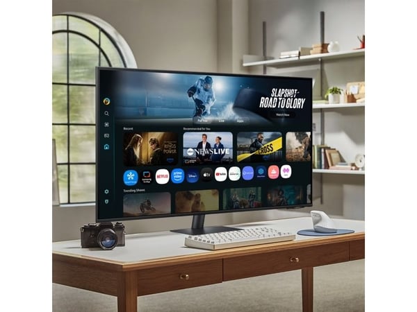 Samsung S43FM702UU - M70F Series - LED-skjerm - Smart - 43" - 3840 x 2160 4K UHD (2160p) @ 60 Hz - VA - 300 cd/m² - 3000:1 - HDR10 - 4 ms - 2xHDMI,...