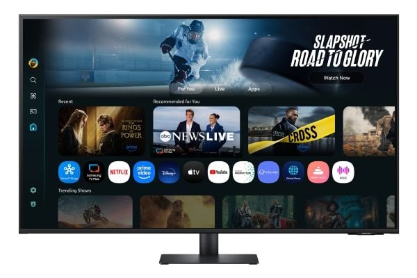 Samsung S43FM702UU - M70F Series - LED-skjerm - Smart - 43" - 3840 x 2160 4K UHD (2160p) @ 60 Hz - VA - 300 cd/m² - 3000:1 - HDR10 - 4 ms - 2xHDMI,...