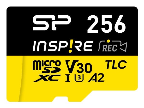 Minnekort Silicon Power Inspire 256 GB MicroSDXC V30 UHS-I U3 A2 4K + adapter (SP256GBSTXLA2V1NSP) (SP256GBSTXLA2V1NSP)
