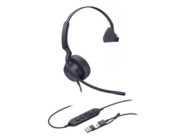 Yealink UH42 Mono - Hodesett - on-ear - kablet - USB-A, USB-C